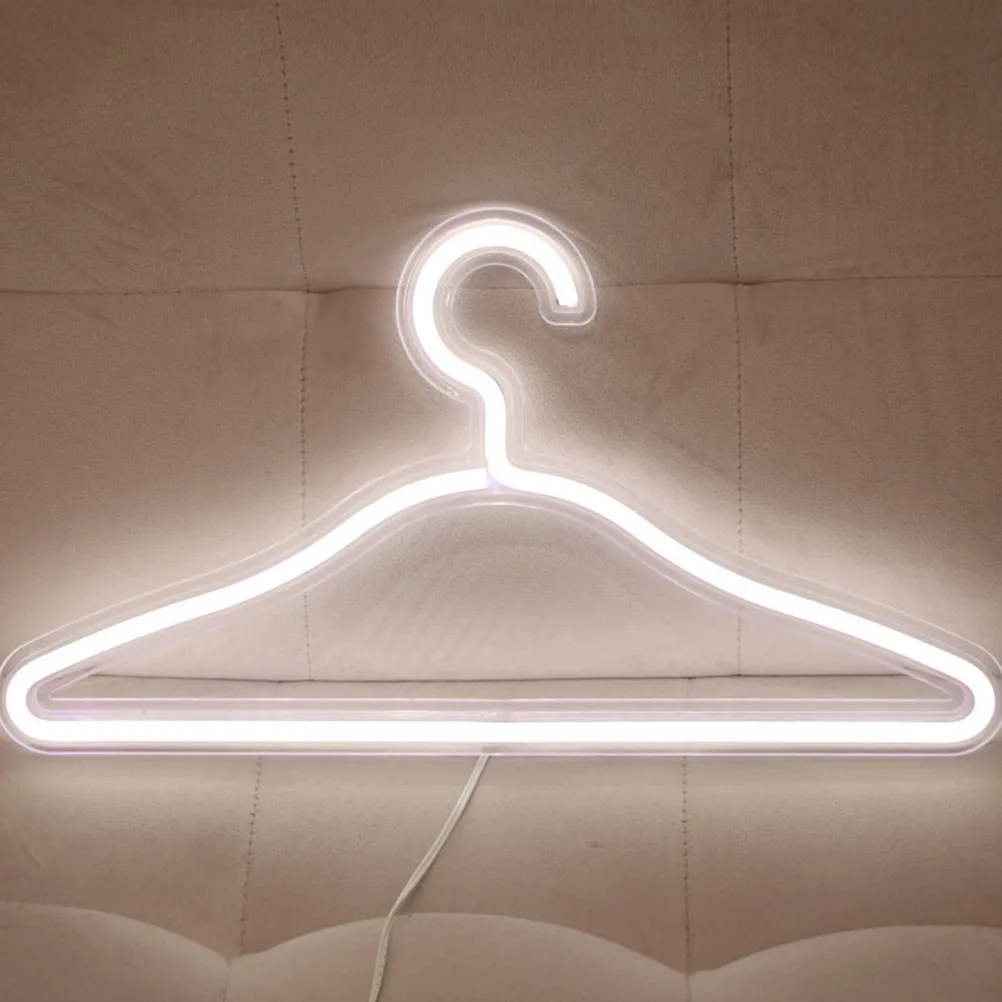 Neon Hanger Clothing Hangers Decorative Light LED Lamp Stylish Gift Wedding Party Indoor Romantic Atmosphere Exquisite Shape
Neon Hanger Clothing Hangers Decorative Light LED Lamp Stylish Gift Wedding Party Indoor Romantic Atmosphere Exquisite Shape