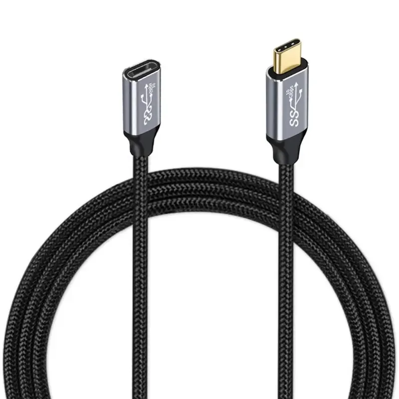 100W PD Fast Charging Cable Male to Female Data Line 4K@60HZ Video Cord 10Gbps USB 3.1 Gen 2 Type C Extension Cable For Laptop
100W PD Fast Charging Cable Male to Female Data Line 4K@60HZ Video Cord 10Gbps USB 3.1 Gen 2 Type C Extension Cable For Laptop
