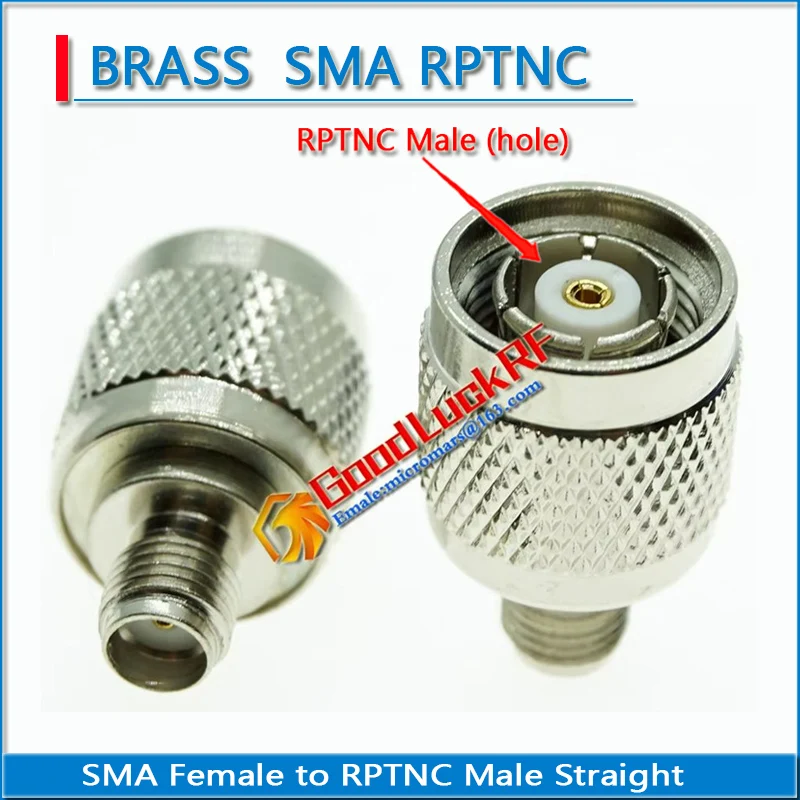 SMA Female to RP-TNC RPTNC RP TNC Male Plug SMA to RPTNC Nickel Plated Straight Coaxial RF Connector Adapters
SMA Female to RP-TNC RPTNC RP TNC Male Plug SMA to RPTNC Nickel Plated Straight Coaxial RF Connector Adapters