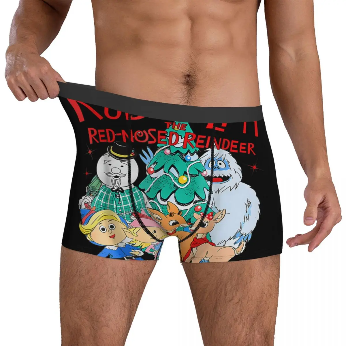 Забавные милые шорты-боксеры Рудольфа с красным носом и оленями в виде рождественской елки, нижнее белье с 3D сумкой, лидер продаж, мужские трусы-боксеры
Забавные милые шорты-боксеры Рудольфа с красным носом и оленями в виде рождественской елки, нижнее белье с 3D сумкой, лидер продаж, мужские трусы-боксеры