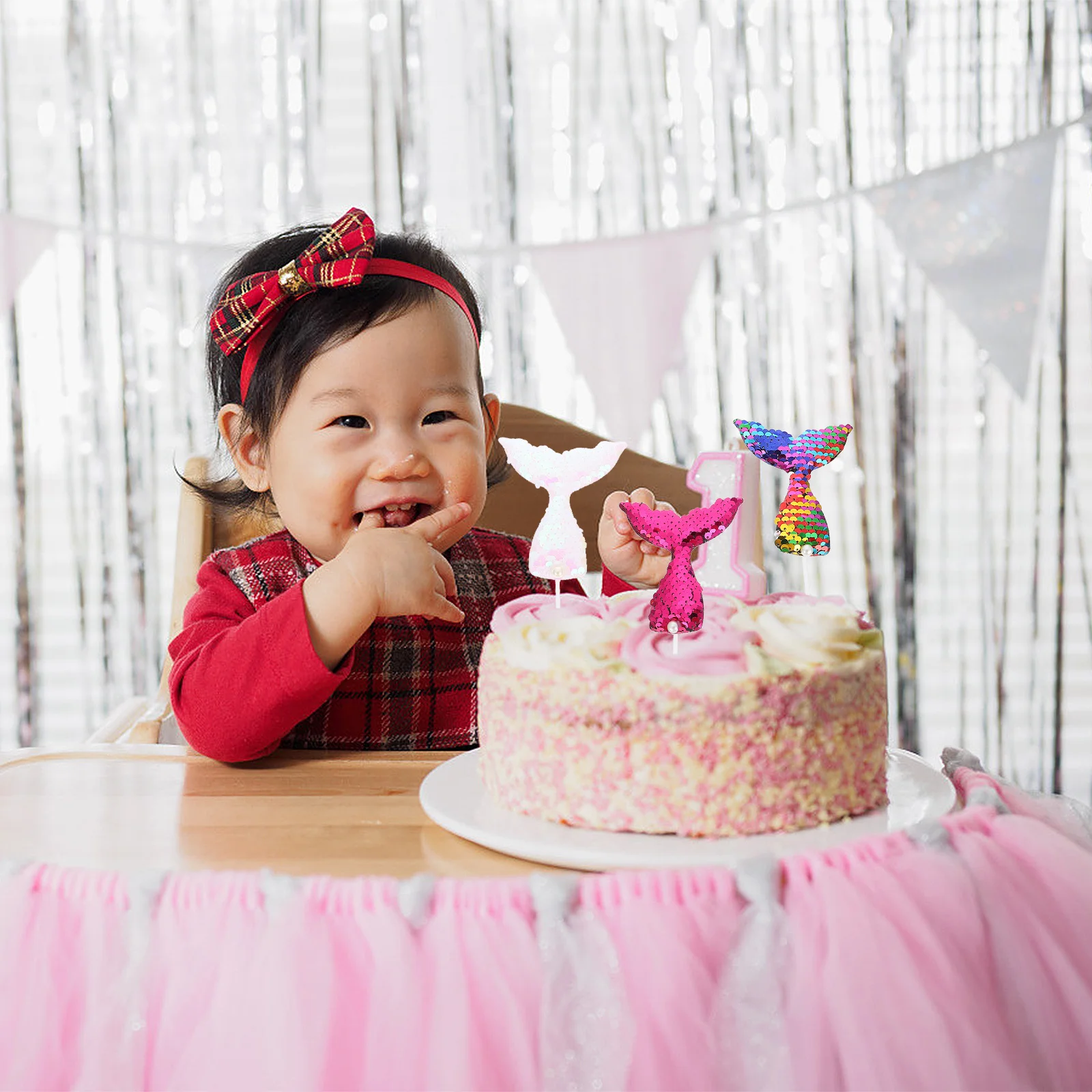 12Pcs Sequin Fish Tail Cake Toppers Shiny Mermaid Picks Party Supplies Birthday Baby Shower Wedding Decor Multicolor
12Pcs Sequin Fish Tail Cake Toppers Shiny Mermaid Picks Party Supplies Birthday Baby Shower Wedding Decor Multicolor