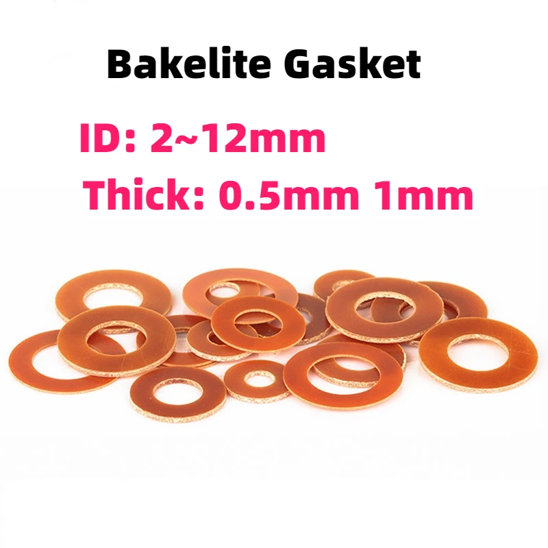 100/200/500Pcs Bakelite Gasket M2~M12 Plastic Insulating Washer High-temperature Resistant Round Phenolic Resin Flat Gasket
100/200/500Pcs Bakelite Gasket M2~M12 Plastic Insulating Washer High-temperature Resistant Round Phenolic Resin Flat Gasket
