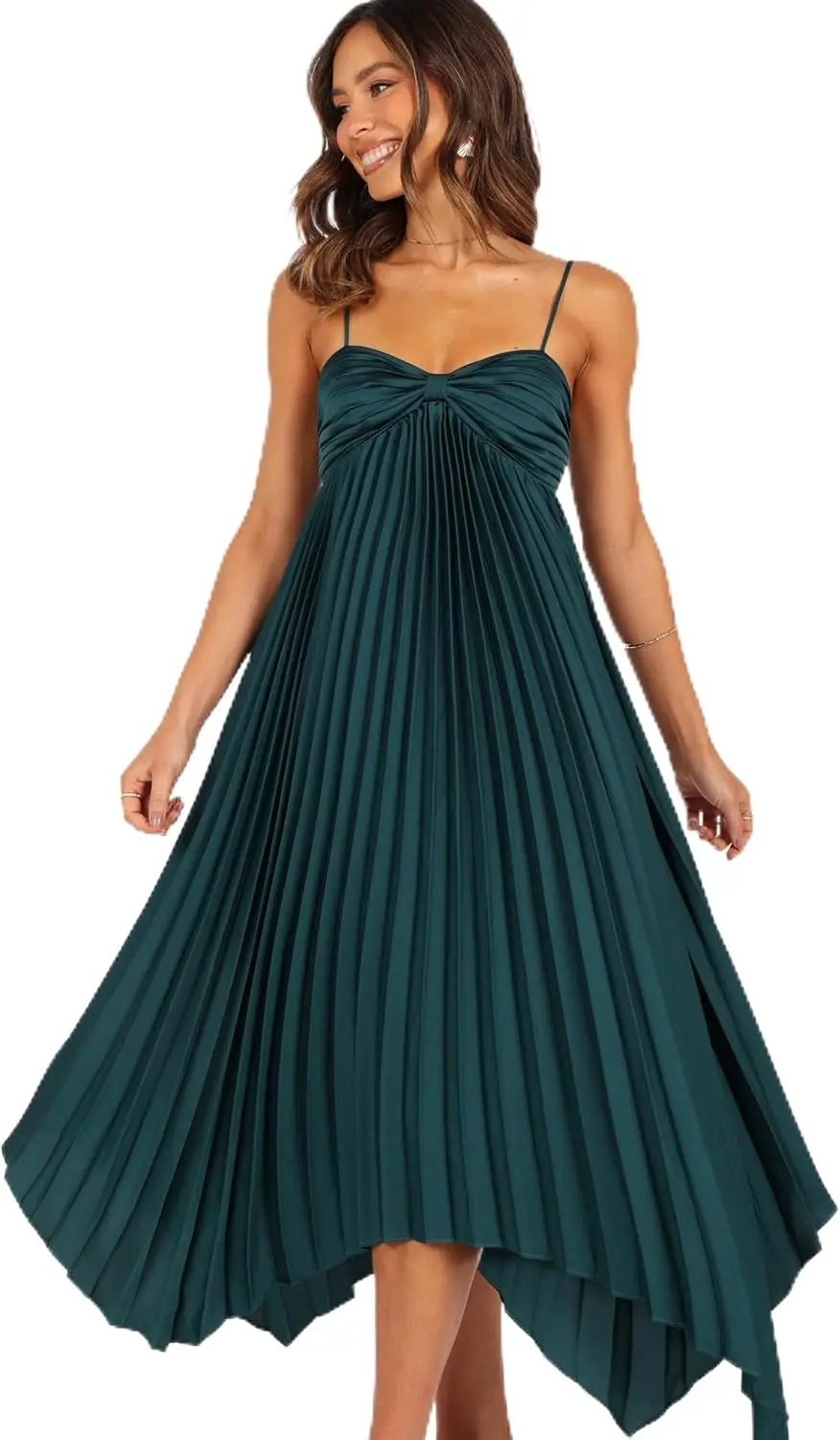 2025 Irregular and Sexy Pleated Evening Gown with Thin Shoulder Straps, Elegant Dress for Dance Parties, Women's Wedding Parties
2025 Irregular and Sexy Pleated Evening Gown with Thin Shoulder Straps, Elegant Dress for Dance Parties, Women's Wedding Parties