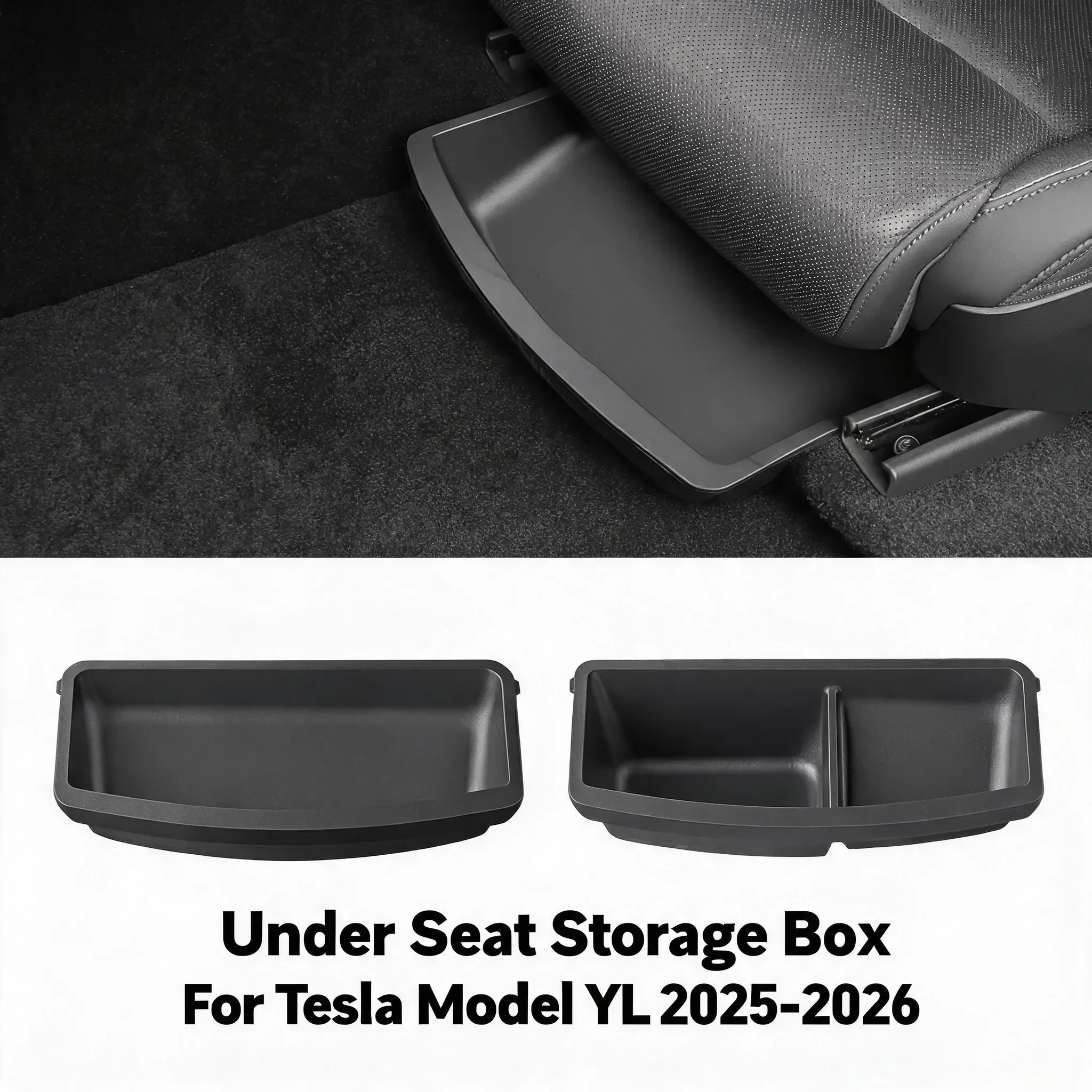 2026 Model YL 6-Seat Under Seat Storage Box TPE Drawer For Tesla Front Rear Seat Lower Organizer Tray Car Interior Accessories
2026 Model YL 6-Seat Under Seat Storage Box TPE Drawer For Tesla Front Rear Seat Lower Organizer Tray Car Interior Accessories