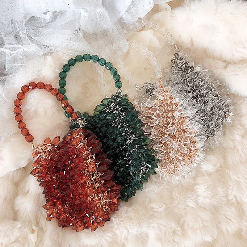 Fashion Beading Women Handbags Transparent Acrylic Party Bag Beaded Shoulder Crossbody Bags Handmade Evening Small Tote Purses
Fashion Beading Women Handbags Transparent Acrylic Party Bag Beaded Shoulder Crossbody Bags Handmade Evening Small Tote Purses