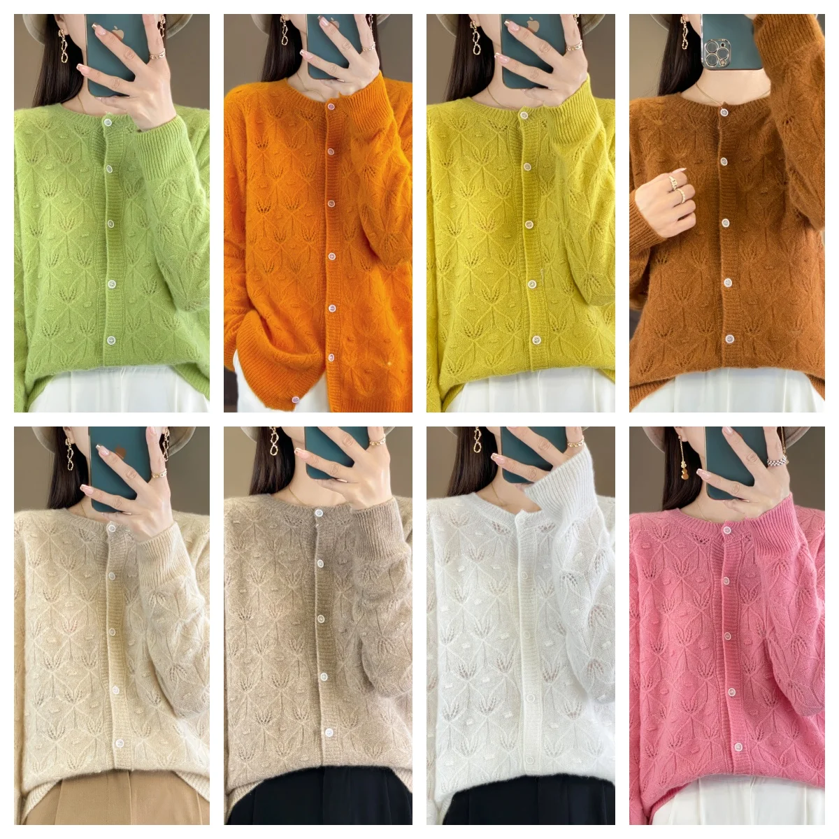 Женская одежда, мягкий теплый кардиган в стиле ретро, трикотаж из 100% мериносовой шерсти с цветочным узором, осенне-зимний полый свитер в качестве аксессуара для верхней одежды
Женская одежда, мягкий теплый кардиган в стиле ретро, трикотаж из 100% мериносовой шерсти с цветочным узором, осенне-зимний полый свитер в качестве аксессуара для верхней одежды