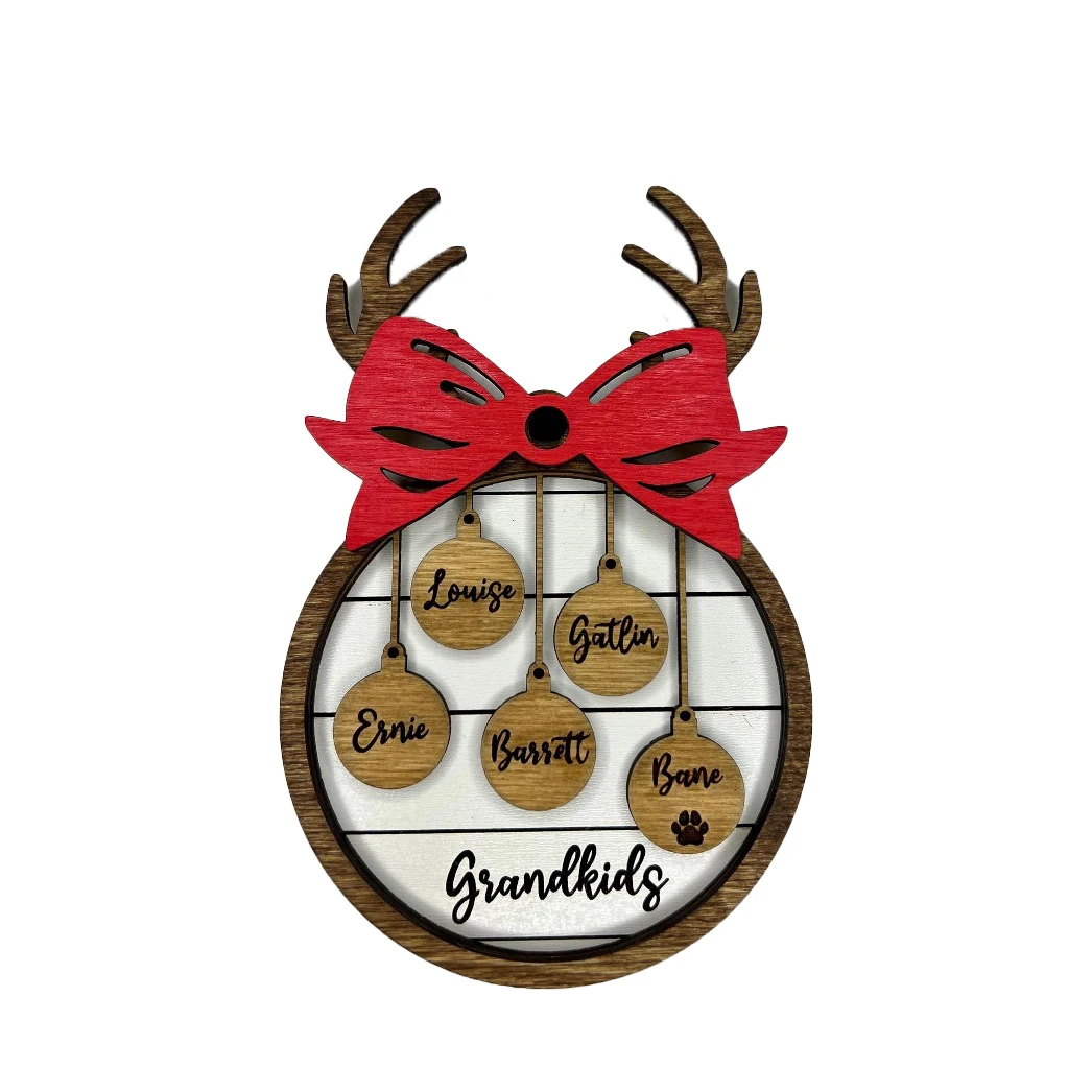 Персонализированные рождественские украшения, подарок с семейными именами, рождественская подвесная бирка ручной работы с небольшой веревкой, деревянное украшение с индивидуальным именем 
Персонализированные рождественские украшения, подарок с семейными именами, рождественская подвесная бирка ручной работы с небольшой веревкой, деревянное украшение с индивидуальным именем