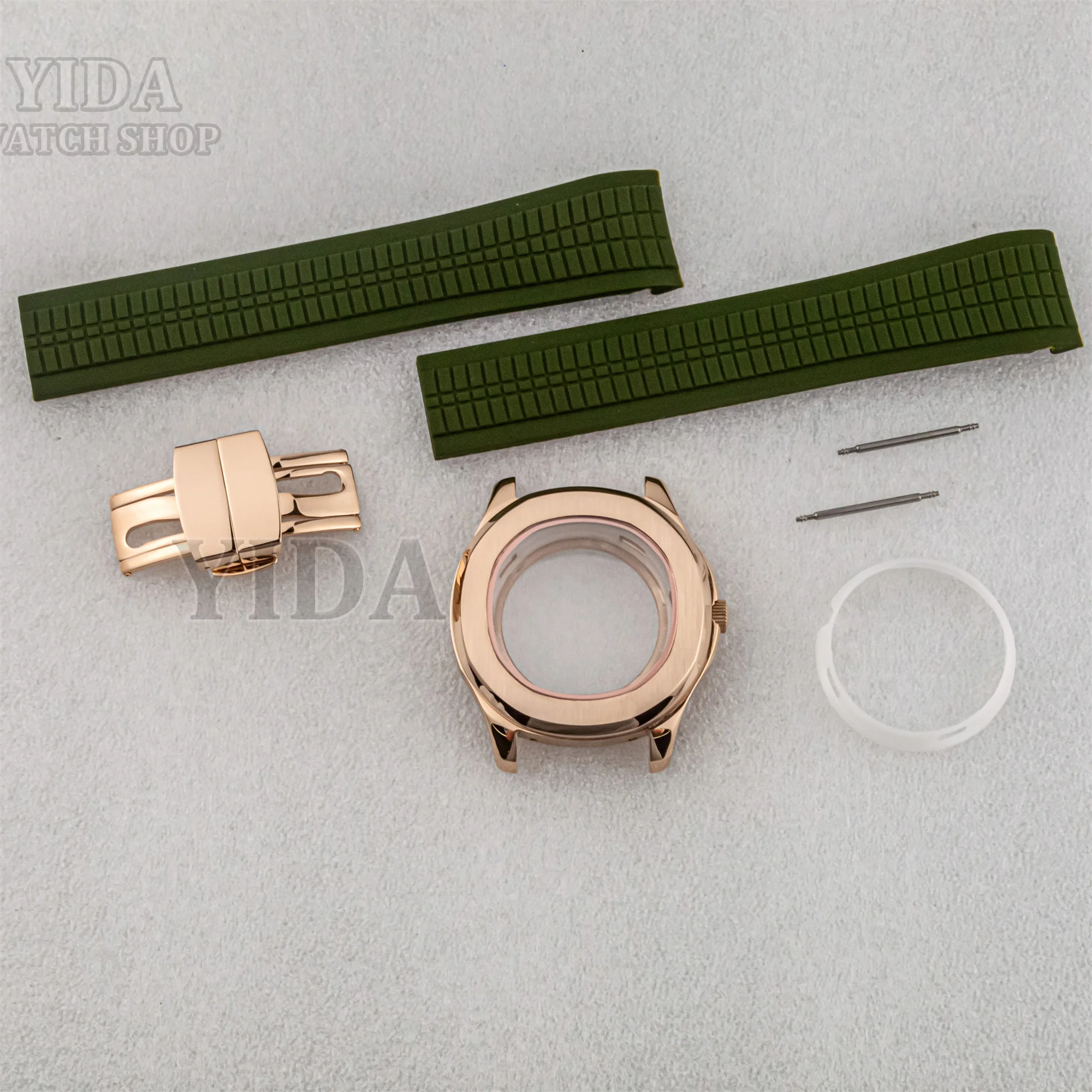 42MM NH35 Case Stainless Steel Watchcase Rubber Strap 10ATM Waterproof for AQUANAUT Nautilus NH35 NH36 Automatic Movement Parts
42MM NH35 Case Stainless Steel Watchcase Rubber Strap 10ATM Waterproof for AQUANAUT Nautilus NH35 NH36 Automatic Movement Parts