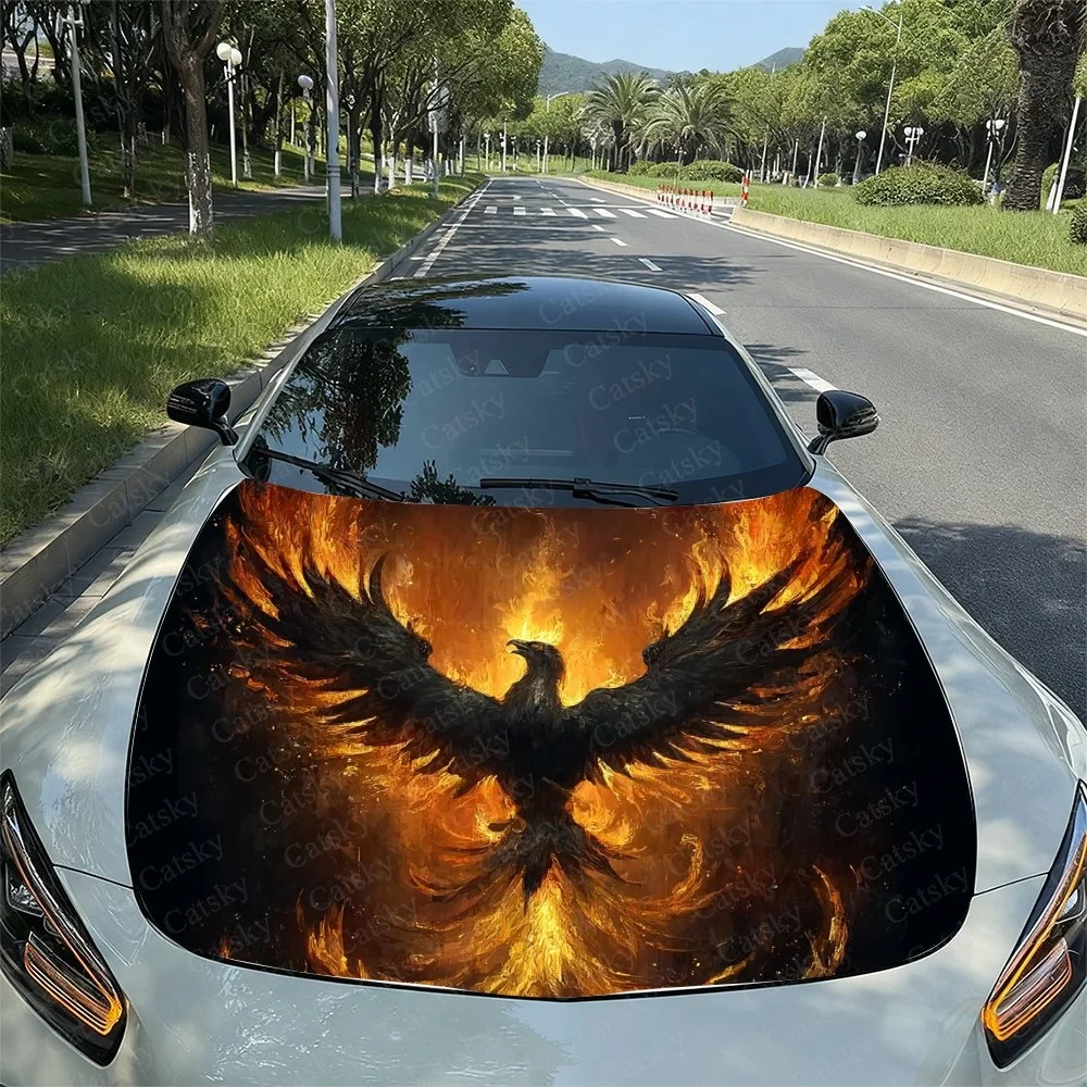This striking car hood wrap features a phoenix rising from flames, symbolizing rebirth and power. Perfect for enhancing any veh
This striking car hood wrap features a phoenix rising from flames, symbolizing rebirth and power. Perfect for enhancing any veh