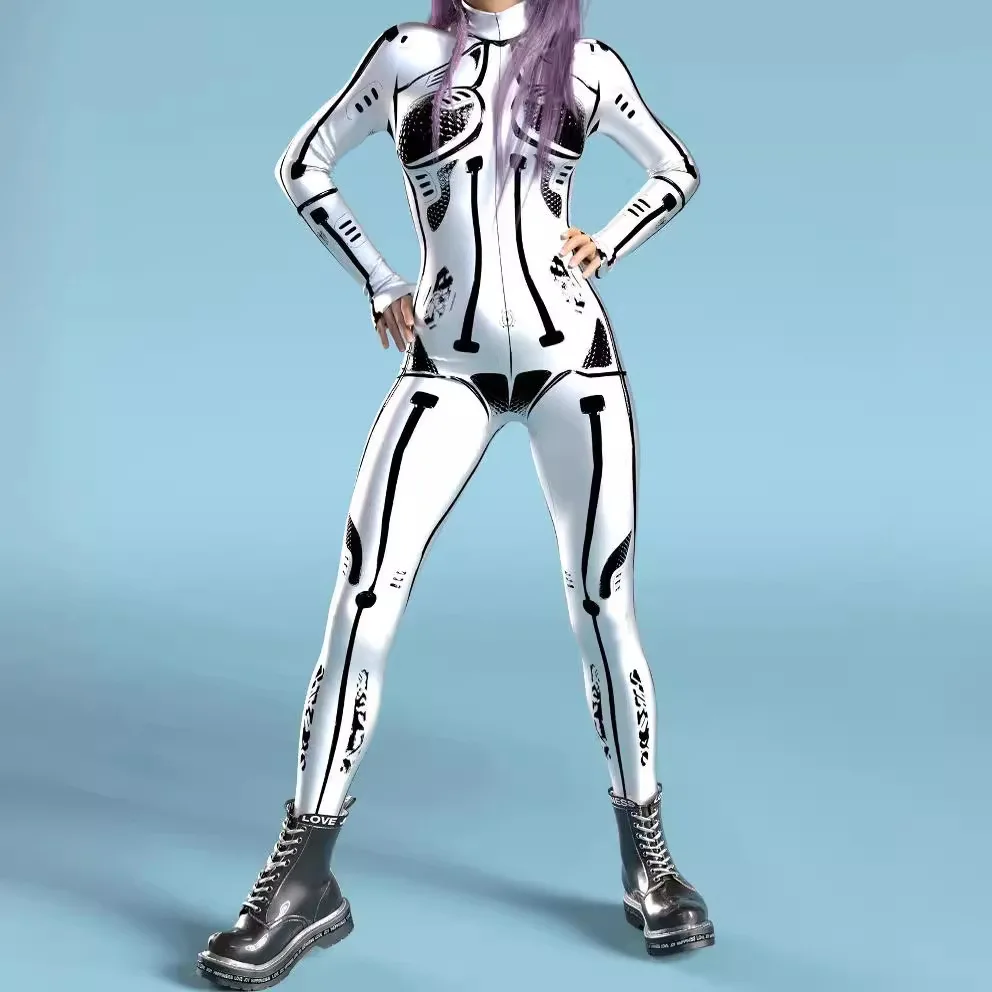 Futuristic Cyber Mechanical Armor Women Cosplay Punk Bodysuits Costume Elastic Holiday Party Fancy Dress Jumpsuit Rompers Zentai
Futuristic Cyber Mechanical Armor Women Cosplay Punk Bodysuits Costume Elastic Holiday Party Fancy Dress Jumpsuit Rompers Zentai