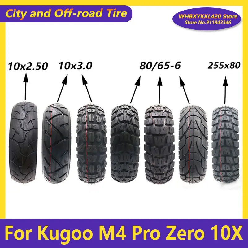10X2.50 10X3.0 80/65-6 255X80 Tire Outer tyre innre tube Off-road Tyre for Kugoo M4 Pro Zero 10X Electric Scooter Go Karts
10X2.50 10X3.0 80/65-6 255X80 Tire Outer tyre innre tube Off-road Tyre for Kugoo M4 Pro Zero 10X Electric Scooter Go Karts