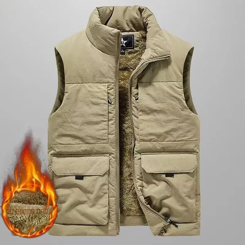 Утепленный двусторонний рыболовный жилет для работы, осенне-зимняя верхняя одежда, модный рыболовный жилет с множеством карманов
Утепленный двусторонний рыболовный жилет для работы, осенне-зимняя верхняя одежда, модный рыболовный жилет с множеством карманов