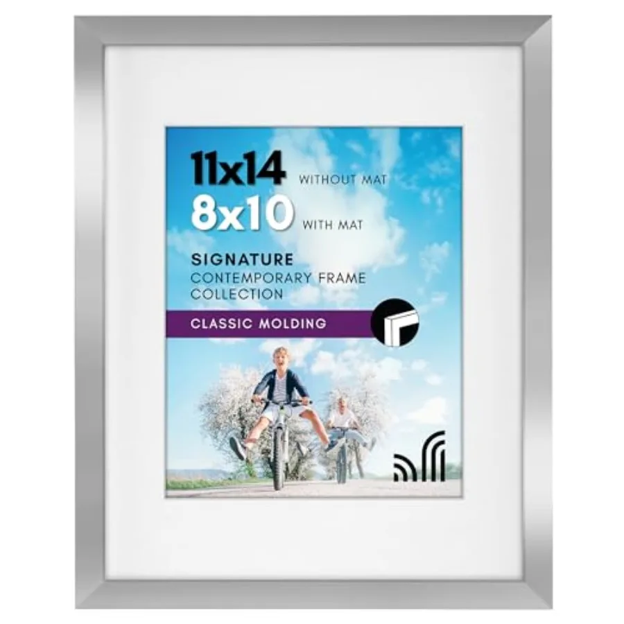 Picture Frame with Shatter-Resistant Glass - Use as Frame with Mat or Display Photo Without Mat - Signature Collection - Pictur
Picture Frame with Shatter-Resistant Glass - Use as Frame with Mat or Display Photo Without Mat - Signature Collection - Pictur