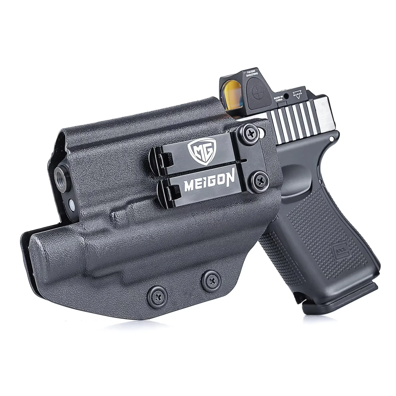 Кобура для скрытого переноски IWB Kydex для Glock 19 19X 23 25 32 44 45 с Olight Baldr Pro 1350 люмен, аксессуары для легкого пистолета
Кобура для скрытого переноски IWB Kydex для Glock 19 19X 23 25 32 44 45 с Olight Baldr Pro 1350 люмен, аксессуары для легкого пистолета