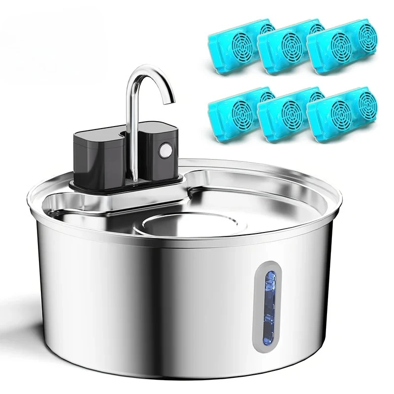 3.2L Stainless Steel Wireless Recharging Sensor Cat Water Fountain Auto Drinking Fountain for Cat Dog Drinker Pet Dispenser Bowl
3.2L Stainless Steel Wireless Recharging Sensor Cat Water Fountain Auto Drinking Fountain for Cat Dog Drinker Pet Dispenser Bowl