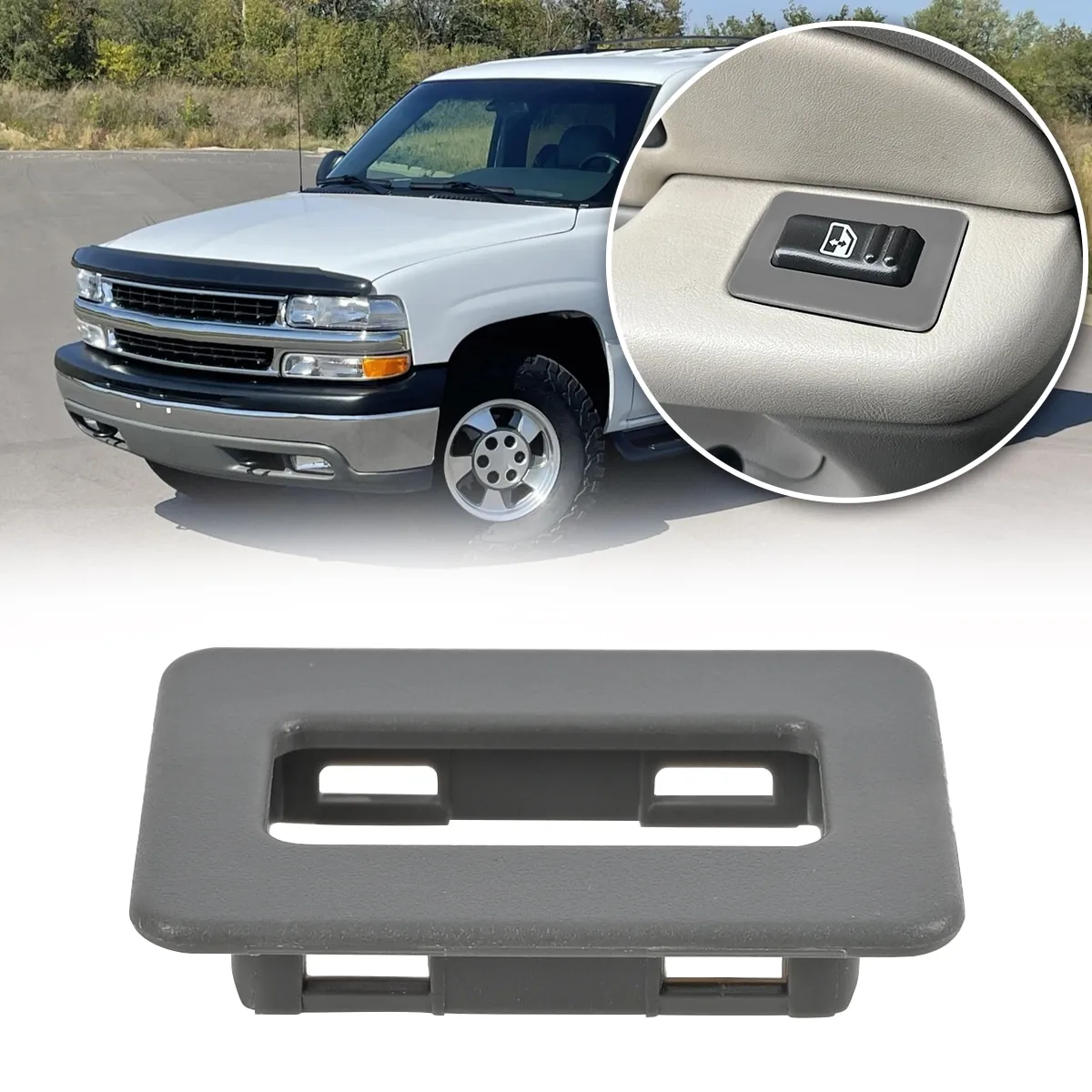 Rear Window Switch Trim Repair Fix Gray Car Replacement For Escalade for Yukon for Tahoe for Silverado 2000 2001 2002
Rear Window Switch Trim Repair Fix Gray Car Replacement For Escalade for Yukon for Tahoe for Silverado 2000 2001 2002