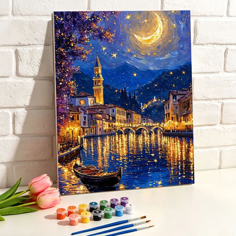 Painting By Number Starry Night Buildings DIY Oil Painting Landscape Drawing By Numbers Adults Kit Handpainted Gift Home Decor
Painting By Number Starry Night Buildings DIY Oil Painting Landscape Drawing By Numbers Adults Kit Handpainted Gift Home Decor