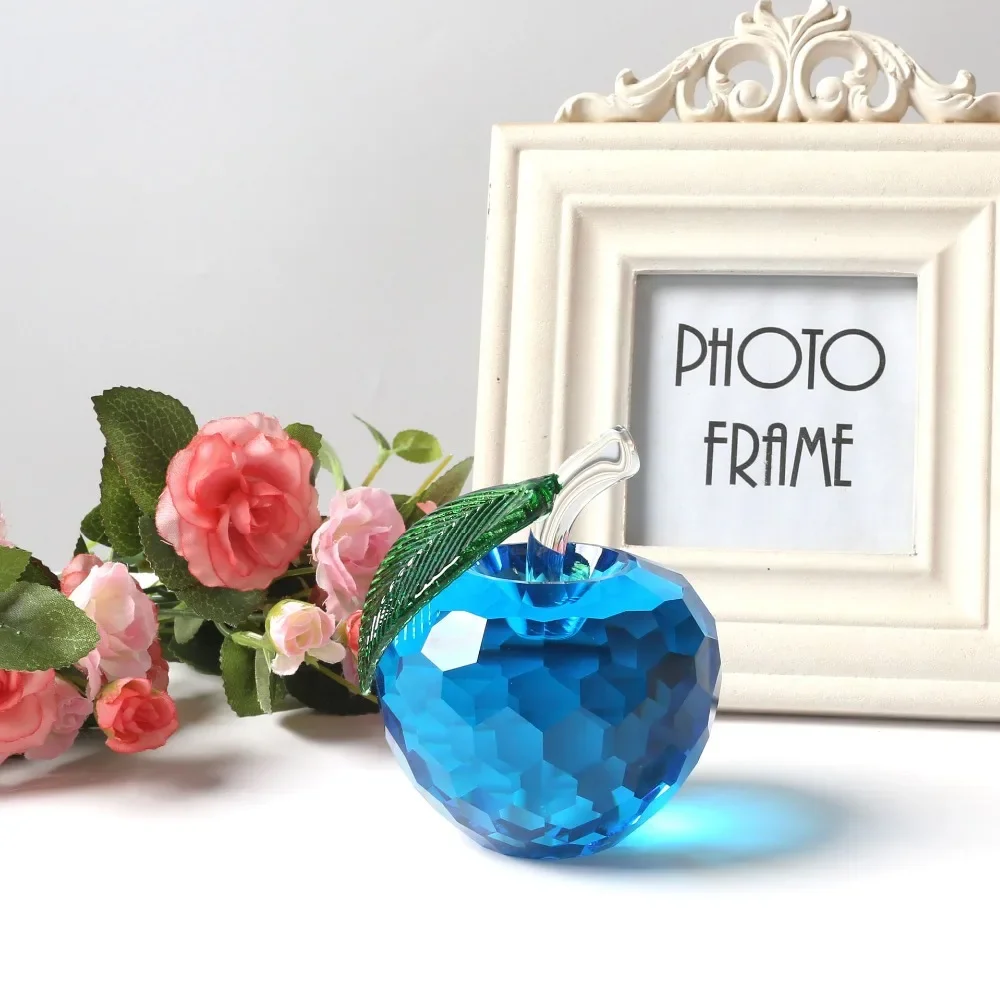 3D 40mm Crystal Apple Figurines Sculpture Glass Fruit Paperweight Collection Fengshui Living room Home Decoration Christmas Gift 
3D 40mm Crystal Apple Figurines Sculpture Glass Fruit Paperweight Collection Fengshui Living room Home Decoration Christmas Gift