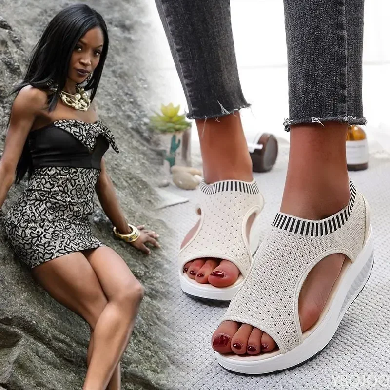 Plus Size Sandals Women 2022 Fashion Casual Platform Shoes Women Shoes Comfort Summer Soft Sport Sandals Breathable Sneakers
Plus Size Sandals Women 2022 Fashion Casual Platform Shoes Women Shoes Comfort Summer Soft Sport Sandals Breathable Sneakers