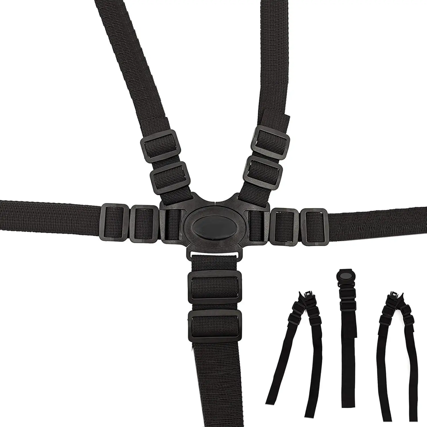Adjustable 5-Point Safety Harness for Stroller, High Chair, Pram, Buggy - Durable Nylon & Plastic, Portable
Adjustable 5-Point Safety Harness for Stroller, High Chair, Pram, Buggy - Durable Nylon & Plastic, Portable