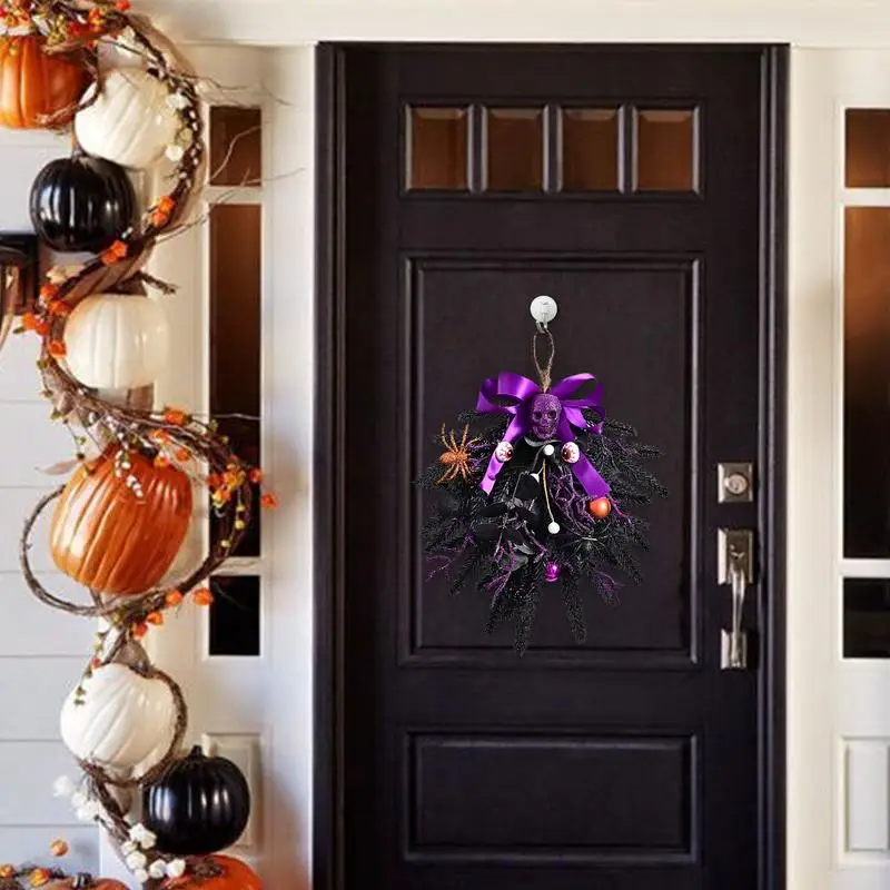 Halloween Skull Wreath Artificial Garland Decorative Wreath With Leaves Front Door Window Hanging Wreath Decorations For Home
Halloween Skull Wreath Artificial Garland Decorative Wreath With Leaves Front Door Window Hanging Wreath Decorations For Home