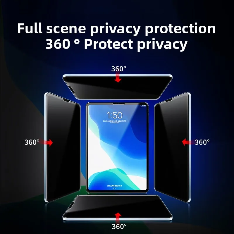 For IPad Air 13/11 M3/M2 360° four-sided privacy film Magnetic Privacy Screen Removable Privacy Filter protects privacy film.
For IPad Air 13/11 M3/M2 360° four-sided privacy film Magnetic Privacy Screen Removable Privacy Filter protects privacy film.
