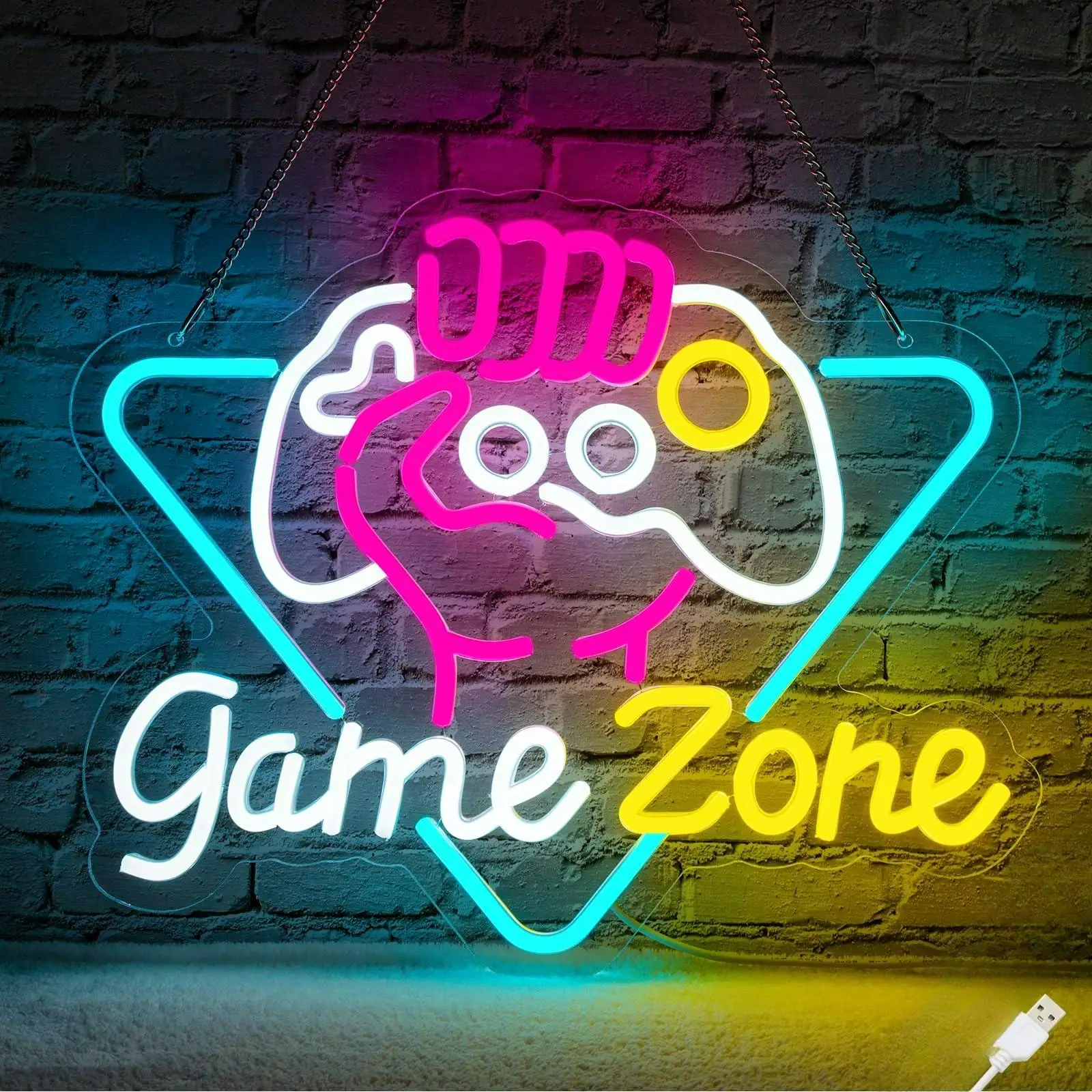 Game Zone Neon Sign Dimmable Gamer Neon Signs Gaming Signs for Game Room USB Powered Neon Gaming Signs for Room Gifts for Gamer
Game Zone Neon Sign Dimmable Gamer Neon Signs Gaming Signs for Game Room USB Powered Neon Gaming Signs for Room Gifts for Gamer