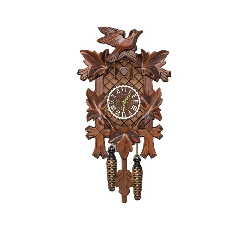Классические настенные часы с кукушкой, настенные часы, домашний декор, рождественские часы, подарок (коричневые) 
Классические настенные часы с кукушкой, настенные часы, домашний декор, рождественские часы, подарок (коричневые)