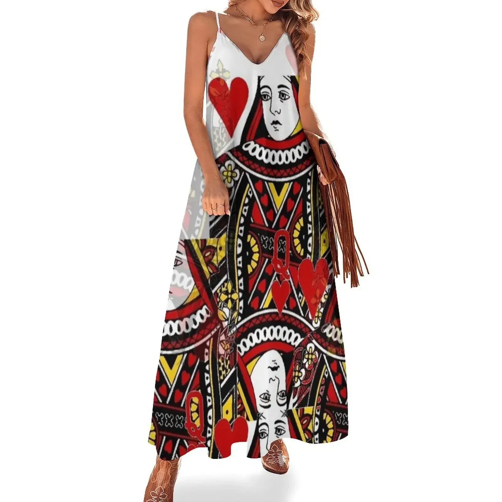 QUEEN OF HEARTS Sleeveless Dress Dresses for wedding party Woman clothing dress summer Dress
QUEEN OF HEARTS Sleeveless Dress Dresses for wedding party Woman clothing dress summer Dress