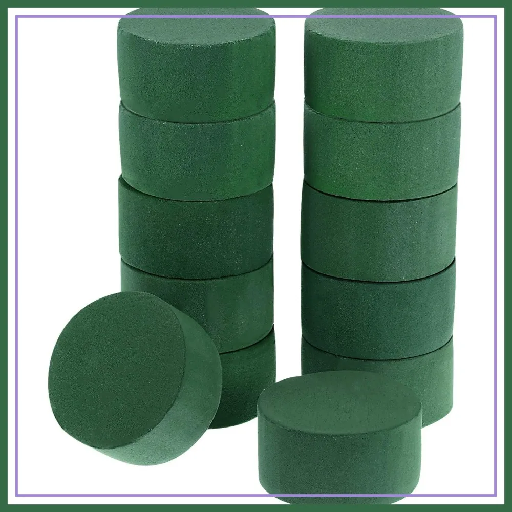 12 Pack Round Green Floral Foam for DIY Flower Arrangement Wedding Party Decoration (2.95x2.95x1.57 Inches)
12 Pack Round Green Floral Foam for DIY Flower Arrangement Wedding Party Decoration (2.95x2.95x1.57 Inches)