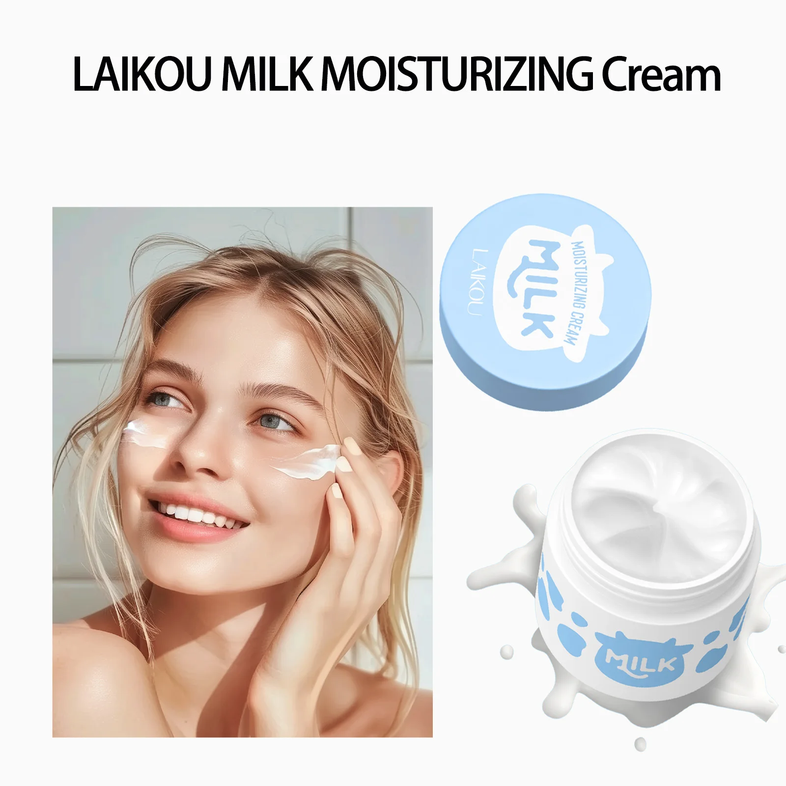 LAIKOU Milk Moisturizer Cream Brightening Hydrating Facial Cream Moisturizing & Repairing Without Greasiness 25g
LAIKOU Milk Moisturizer Cream Brightening Hydrating Facial Cream Moisturizing & Repairing Without Greasiness 25g