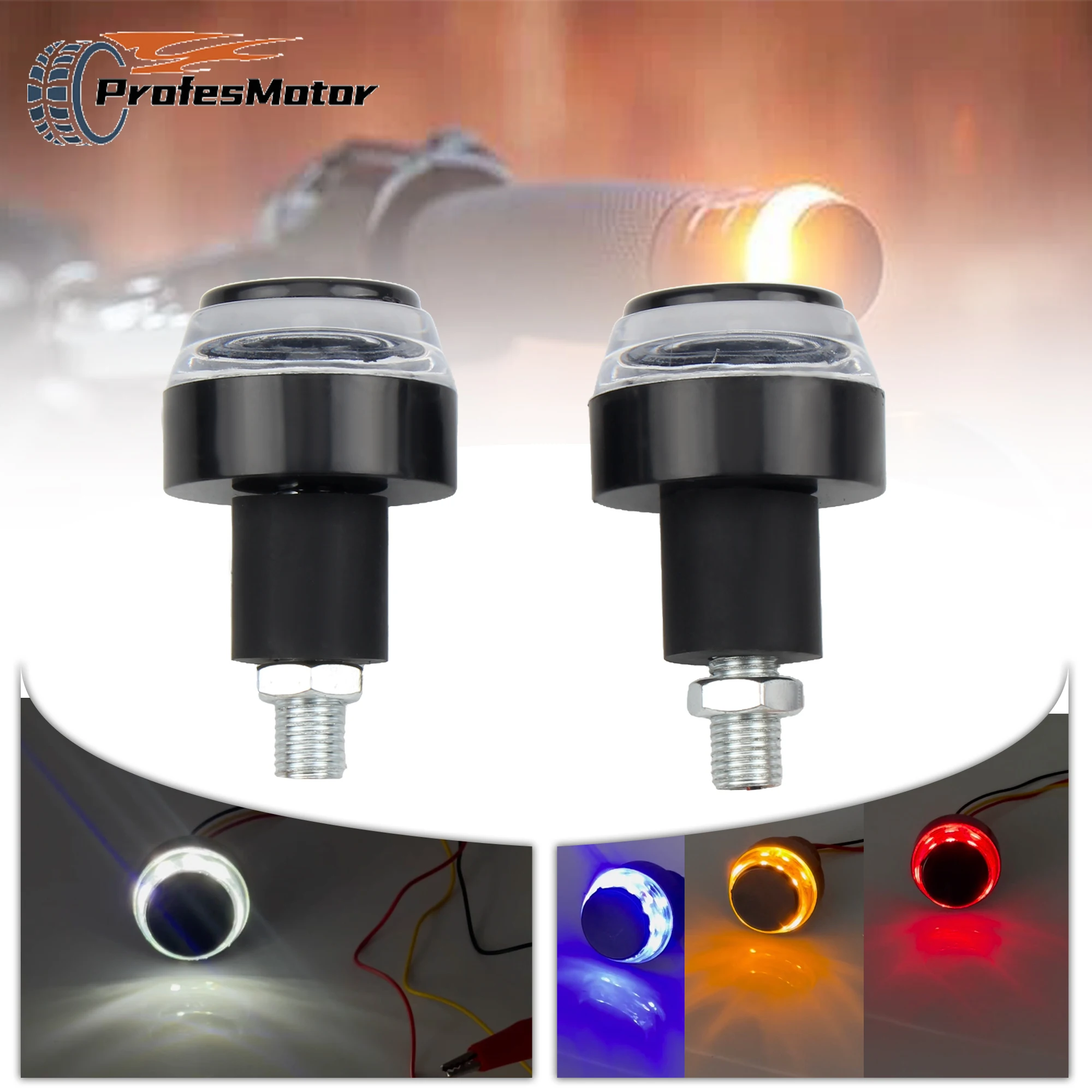 For Honda Kawasaki Yamaha Suzuki Cafe Racer 2Pcs 12V Motorcycle LED Handlebar End Turn Signal Light Motocross Modification Parts
For Honda Kawasaki Yamaha Suzuki Cafe Racer 2Pcs 12V Motorcycle LED Handlebar End Turn Signal Light Motocross Modification Parts