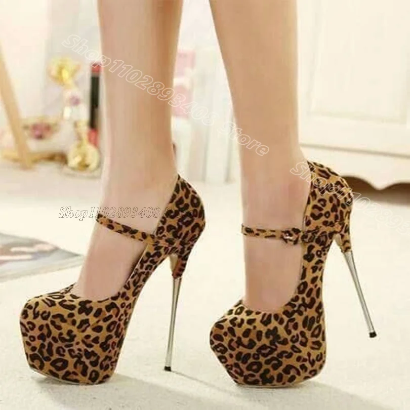 Leopard Print Platform Stiletto Pumps Round Toe Ankle Buckle Solid Party Casual New Fashion Women Shoes 2024 Zapatos Para Mujere
Leopard Print Platform Stiletto Pumps Round Toe Ankle Buckle Solid Party Casual New Fashion Women Shoes 2024 Zapatos Para Mujere