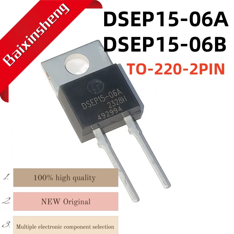 10PCS NEW DSEP15-06A DSEP15-06B TO-220-2PIN DSEP15 fast recovery diode
10PCS NEW DSEP15-06A DSEP15-06B TO-220-2PIN DSEP15 fast recovery diode