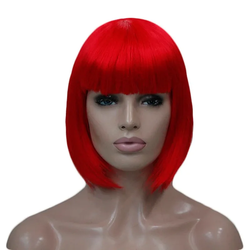 New European and American Style Wig with Bangs, Bob Cut, Student Wig, Short HairBOBColorful Anime Halloween Wig
New European and American Style Wig with Bangs, Bob Cut, Student Wig, Short HairBOBColorful Anime Halloween Wig