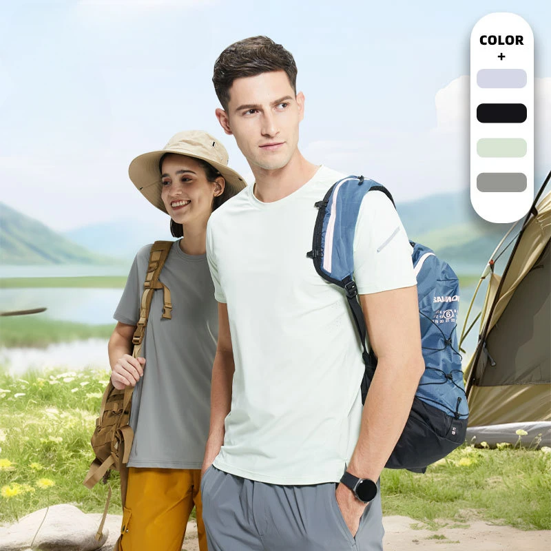 Solid color ice silk quick-drying t-shirt breathable mesh fitness basketball suit training sports short sleeves
Solid color ice silk quick-drying t-shirt breathable mesh fitness basketball suit training sports short sleeves