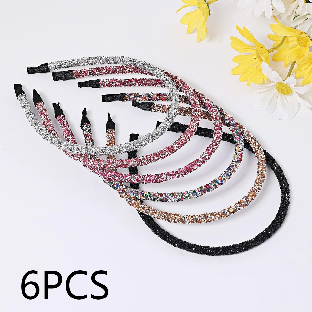 6Pcs Fashion Korea Crystal Soft Headband for Women Rhinestone Hairband Beads Bezel Girls Hair Accessories Simple Headwear
6Pcs Fashion Korea Crystal Soft Headband for Women Rhinestone Hairband Beads Bezel Girls Hair Accessories Simple Headwear