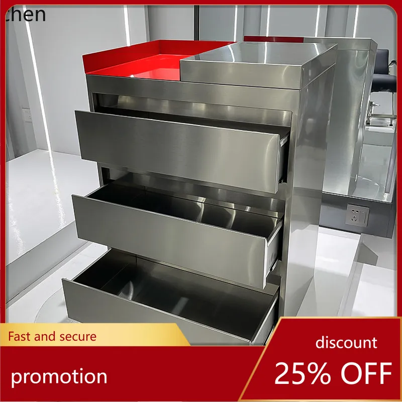 HT Modern Minimalist Barber Shop Stainless Steel Haircut Cabinet Small Trolley Hair Salon Special Storage Cabinet Tool Cabinet
HT Modern Minimalist Barber Shop Stainless Steel Haircut Cabinet Small Trolley Hair Salon Special Storage Cabinet Tool Cabinet