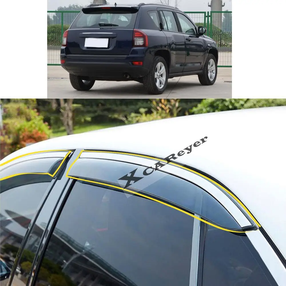 Для Jeep Compass 2009 2010 2011 2012 2013 2014 2015 2016 автомобильная наклейка пластиковое оконное стекло ветрозащитный козырек детали от дождя/солнца
Для Jeep Compass 2009 2010 2011 2012 2013 2014 2015 2016 автомобильная наклейка пластиковое оконное стекло ветрозащитный козырек детали от дождя/солнца