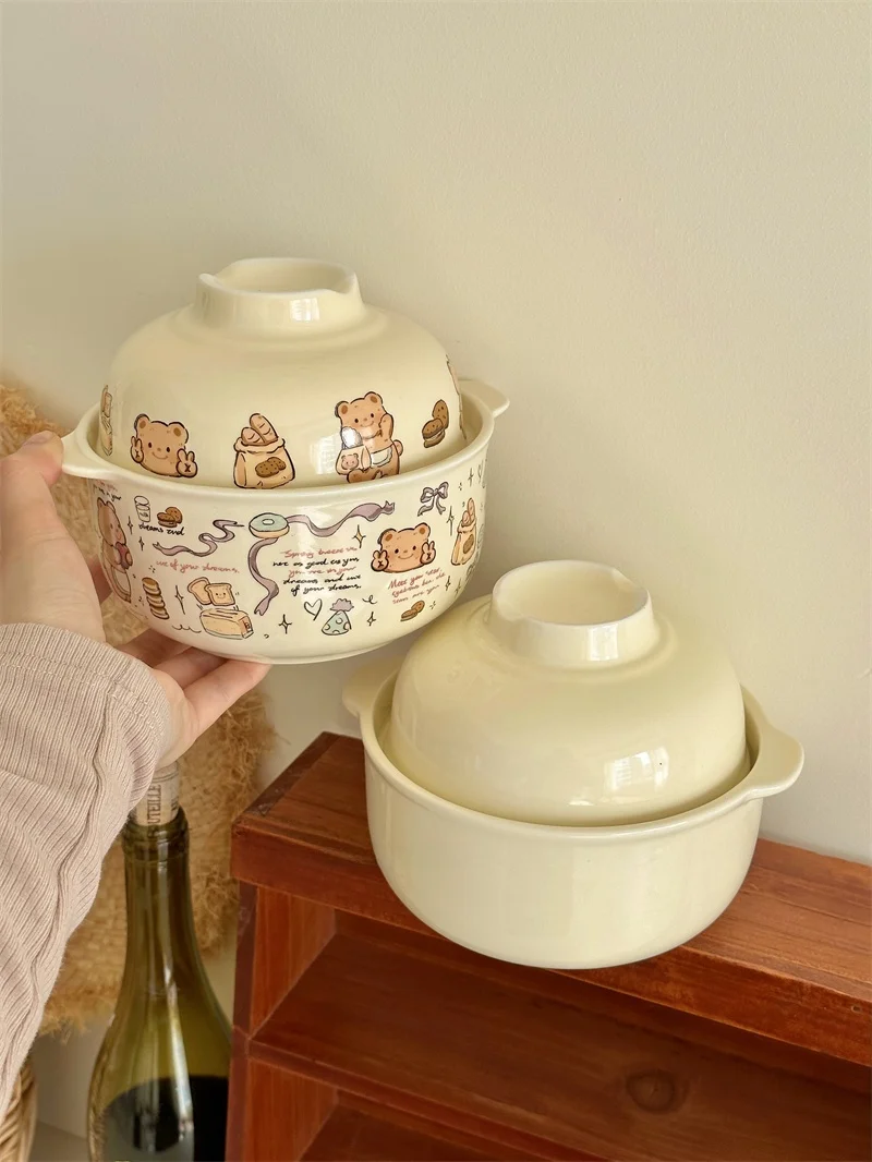 Chic Ins Simple Ceramic Soup Bowl with Lid Cute Dormitory Student Home Use Instant Noodles Bowl for Children Daily Use
Chic Ins Simple Ceramic Soup Bowl with Lid Cute Dormitory Student Home Use Instant Noodles Bowl for Children Daily Use