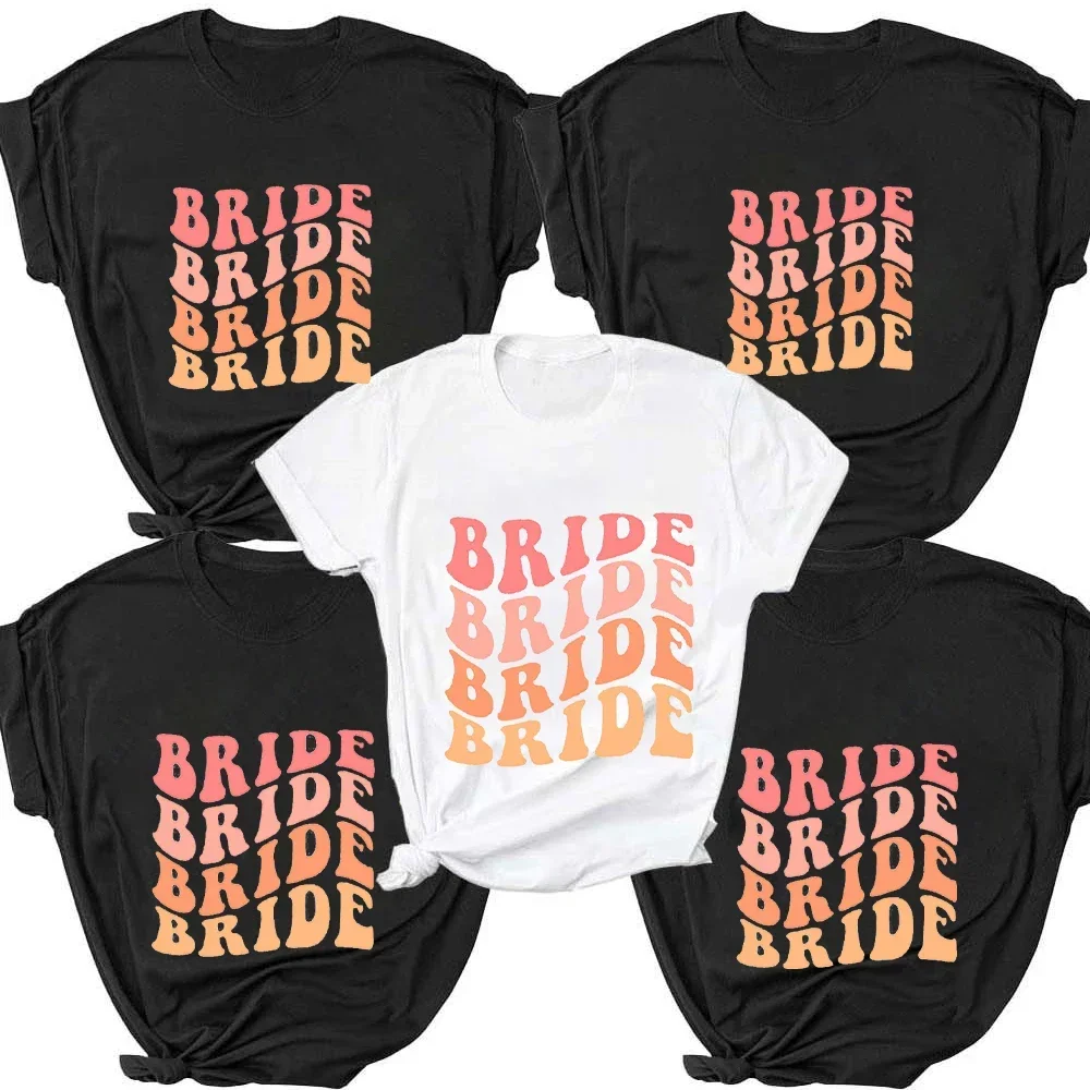 Fashion Women T-shirt Ladies Short Sleeve Tees Bride Evjf Tees Clothing Bachelorette Party Female Summer Tshirt Tops Camisetas
Fashion Women T-shirt Ladies Short Sleeve Tees Bride Evjf Tees Clothing Bachelorette Party Female Summer Tshirt Tops Camisetas