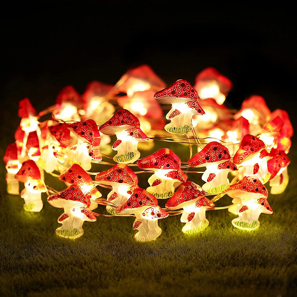 LED Mushroom Fairy String Lights 20/30 LEDs Copper Wire Christmas Garland Lights for Indoor Outdoor Garden Party Decoration
LED Mushroom Fairy String Lights 20/30 LEDs Copper Wire Christmas Garland Lights for Indoor Outdoor Garden Party Decoration