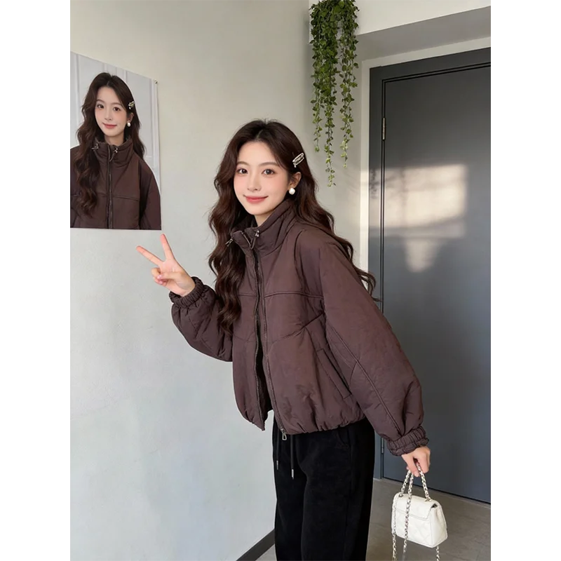 Casual Faion ort Cotton Jaet Women's Spring 2026 Loose Slimming Lightweight Stuffed Stand Collar Zipper Closure C...
Casual Faion ort Cotton Jaet Women's Spring 2026 Loose Slimming Lightweight Stuffed Stand Collar Zipper Closure C...