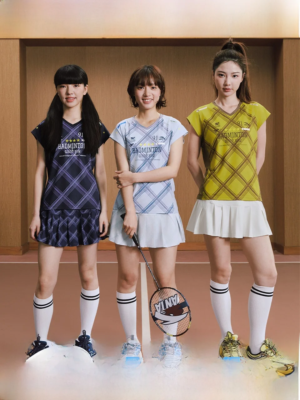 Super Collaborative Checkered Sleeveless Quick Dry Short T-Shirt Badminton Series Men's Casual Style V-Neck Polyester Fiber
Super Collaborative Checkered Sleeveless Quick Dry Short T-Shirt Badminton Series Men's Casual Style V-Neck Polyester Fiber