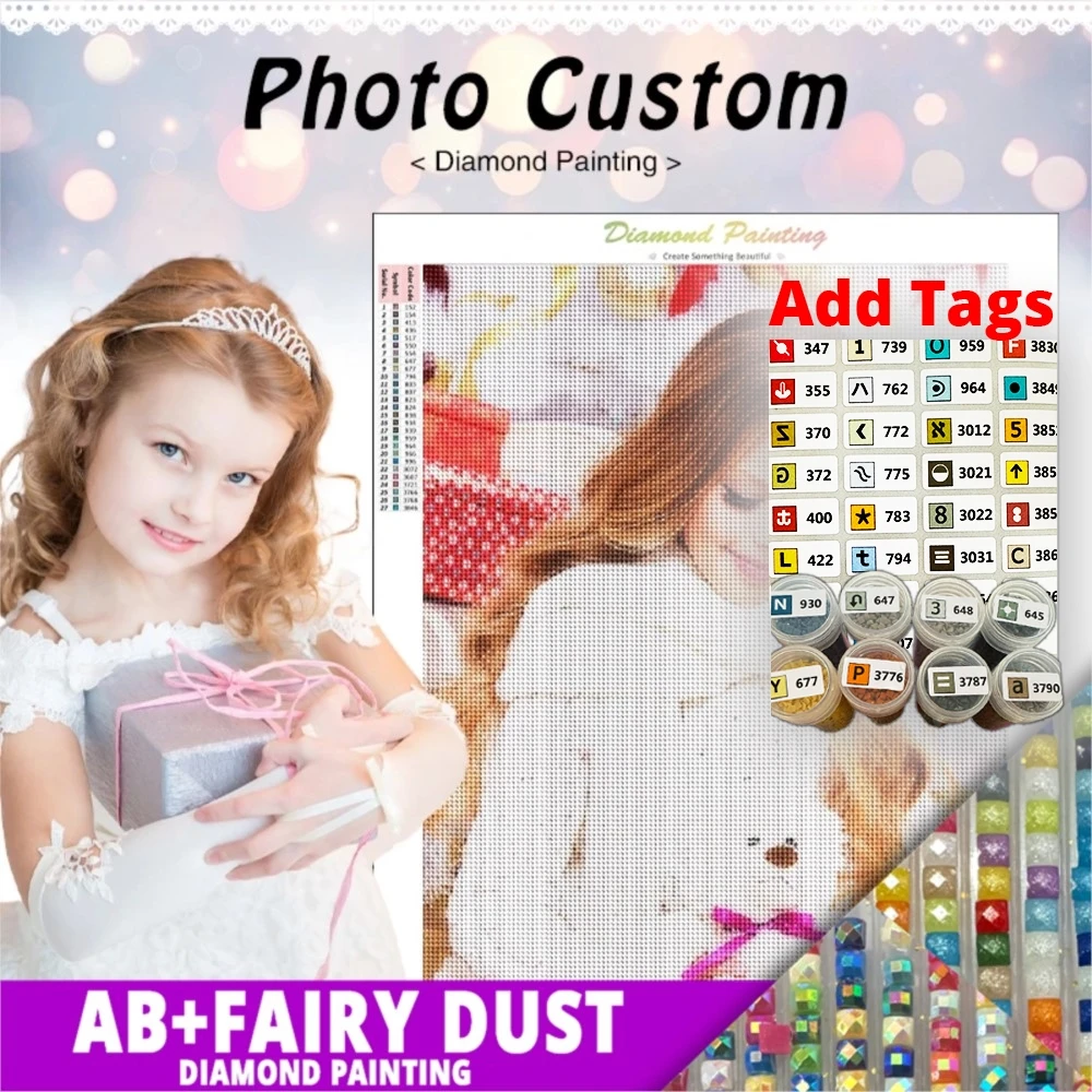 Custom Diamond Painting Fairy Dust AB Drill Photo DIY 5D Round Square Full Mosaic Embroidery Hobby Birthday Velvet Canvas Gift
Custom Diamond Painting Fairy Dust AB Drill Photo DIY 5D Round Square Full Mosaic Embroidery Hobby Birthday Velvet Canvas Gift
