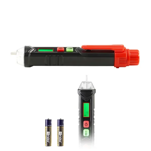 Non-Contact Voltage Pen with Adjustable Sensitivity, Dual Range AC 12V-1000V/48V-1000V, Visual and
Non-Contact Voltage Pen with Adjustable Sensitivity, Dual Range AC 12V-1000V/48V-1000V, Visual and