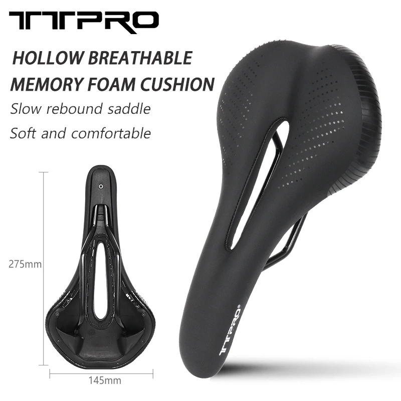 TTPRO Shock-Absorbing Bike Seat Cushion Hollow Breathable Comfortable MTB Road Bicycle Saddle Waterproof Cycling Seat Cushion
TTPRO Shock-Absorbing Bike Seat Cushion Hollow Breathable Comfortable MTB Road Bicycle Saddle Waterproof Cycling Seat Cushion