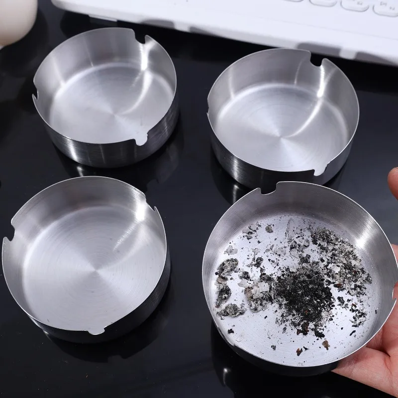 10/1pc Smoke Ashtray Stainless Steel Cigarette Ash Silver Metal Ash Holder Heavy Duty Tabletop Ashtray for Hotels Restaurant Bar
10/1pc Smoke Ashtray Stainless Steel Cigarette Ash Silver Metal Ash Holder Heavy Duty Tabletop Ashtray for Hotels Restaurant Bar