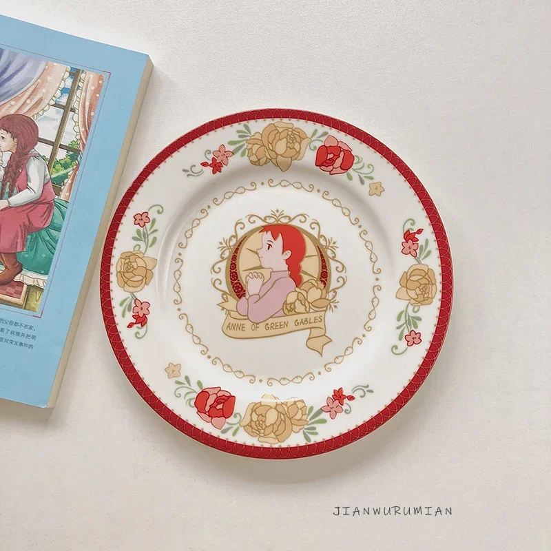 Red Rose Flower Breakfast Plate Dessert Plate Anne of Green Gables Themed Healing Series Hard Fine Porcelain round Dish for A...
Red Rose Flower Breakfast Plate Dessert Plate Anne of Green Gables Themed Healing Series Hard Fine Porcelain round Dish for A...