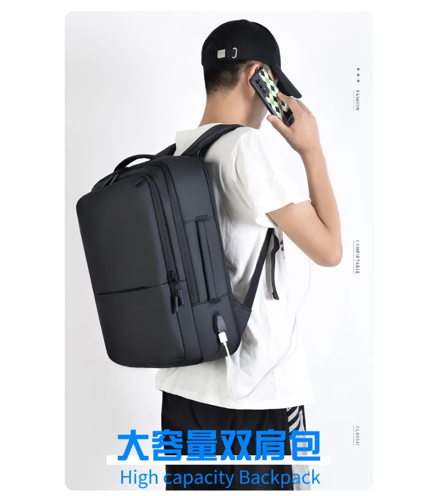Outdoor hiking mountaineering bag can be boarded waterproof computer bag men's large-capacity travel backpack.
Outdoor hiking mountaineering bag can be boarded waterproof computer bag men's large-capacity travel backpack.
